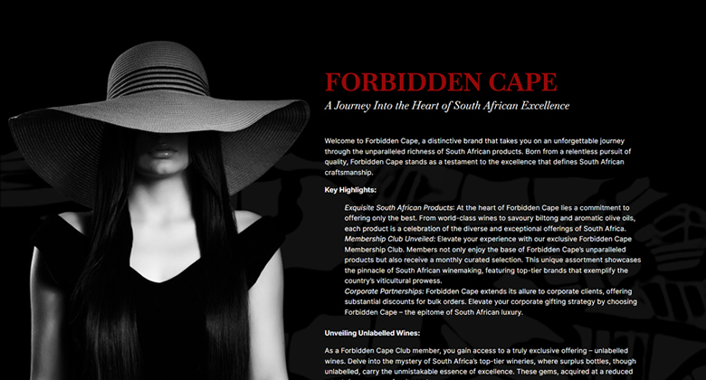 WooCommerce and WordPress Forbidden Cape Development portfolio gallery image 2