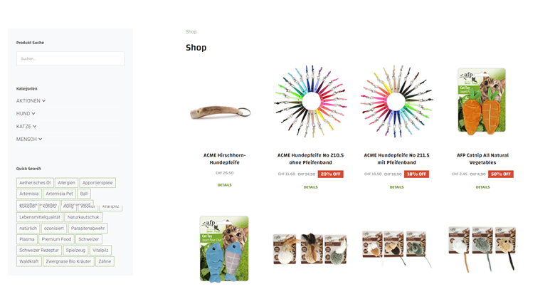 WooCommerce and WordPress Agape Pet Development portfolio gallery image 3