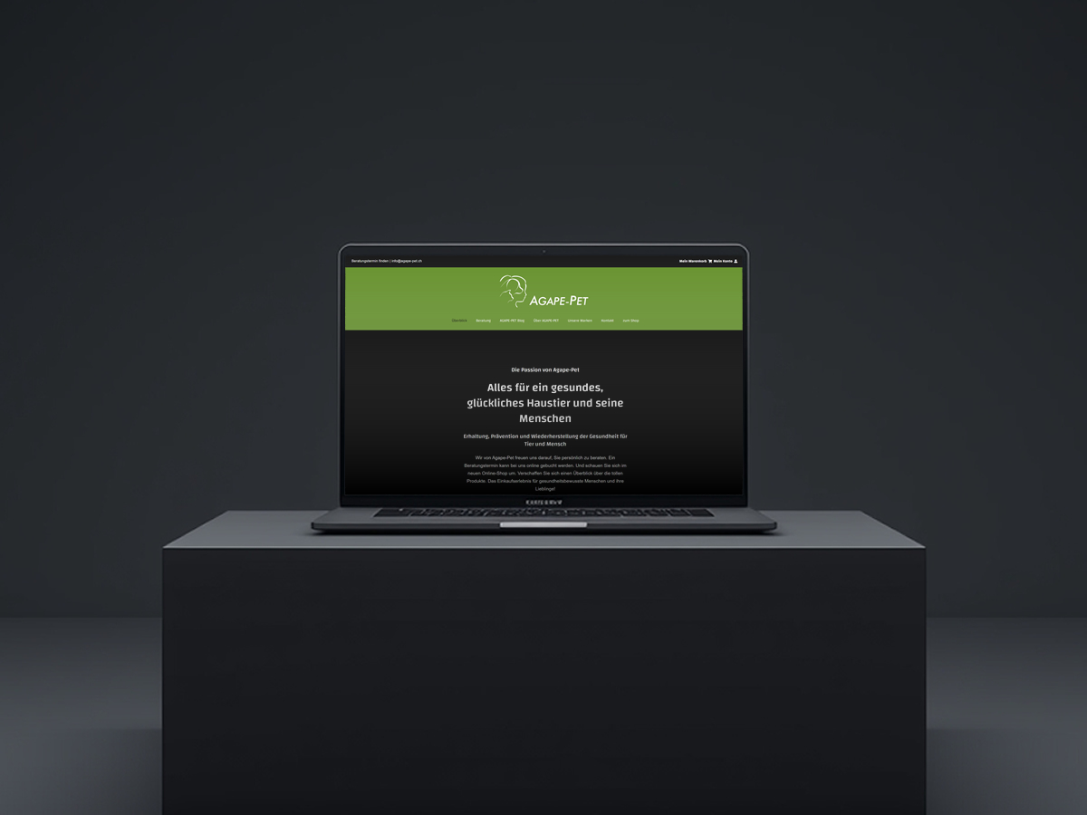 WooCommerce and WordPress Agape Pet Development portfolio responsive image 1