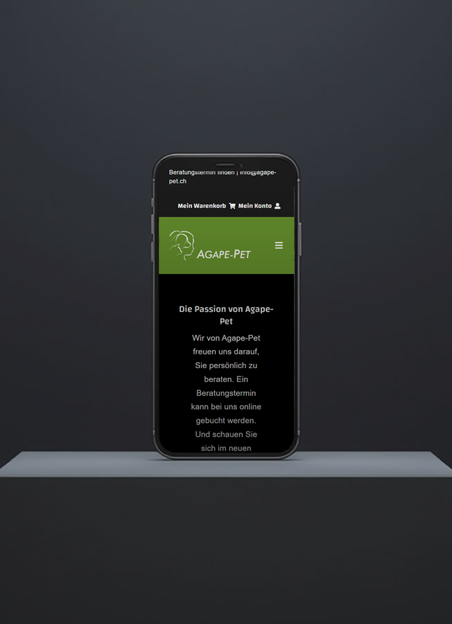 WooCommerce and WordPress Agape Pet Development portfolio responsive image 2
